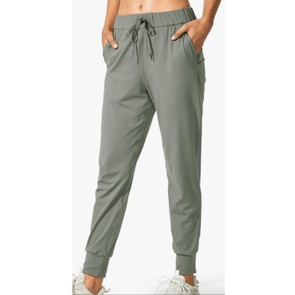 Brand New Crosby Lightweight Dark Sage Green Modal Joggers Pants - Picture 1 of 8